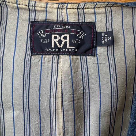 RRL Ralph Lauren Indigo Chambray Vest (Men’s M) - Picture 4 of 6